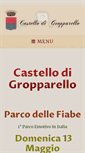 Mobile Screenshot of castellodigropparello.it